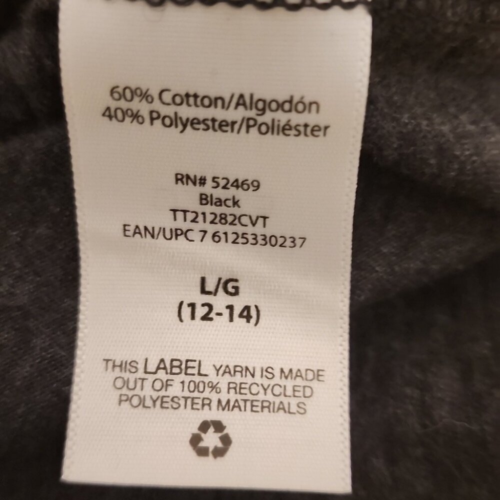 Time and Tru Charcoal Gray T-Shirt Large - Picture 4 of 4
